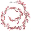 Image de Guirlande de Noël Déco Baies 190cm Rouge