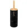 Image de Five simply smart Brosse WC en bambou Léa - 37,8 cm - Noir