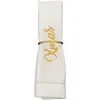 Image de Lot de 2 Ronds de Serviette Christmas 6cm Or