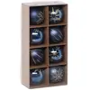 Image de Lot de 8 Boules de Noël Maison des Couleurs 8cm Bleu & Or