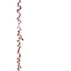 Image de Guirlande de Noël Déco Feuilles 180cm Rouge