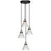 Image de Atmosphera Suspension Alak 4 lampes - Noir