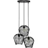 Image de Lampe Suspension 3 Têtes Jena 26cm Noir