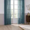 Image de Rideau à  illets Linah 130x260cm Bleu Canard