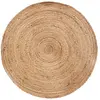 Image de Tapis Rond Déco en Jute Minalima 80cm Beige