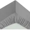 Image de Drap Housse 1 Personne Percale 90x190cm Gris