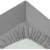 Image de Drap Housse 2 Personnes Percale 140x190cm Gris