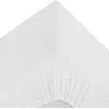 Image de Drap Housse 2 Personnes Percale 180x200cm Blanc