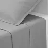 Image de Drap Plat 2 Personnes Percale 240x290cm Gris