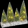 Image de Accessoire Village de Noël Sapins LED 20cm Vert
