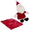 Image de Plaid Imprimé & Peluche Père Noël 75x90cm Rouge
