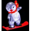 Image de Décoration Lumineuse de Noël Pingouin 32cm Blanc