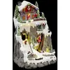 Image de Village de Noël Père Noël Grimpeur 37cm Multicolore