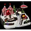 Image de Village de Noël Dirigeable 31cm Multicolore