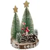 Image de Sapin Déco en Bois Rondin 20cm Marron