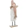 Image de Statuette Déco Ange de Noël Étoile 31cm Blanc