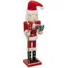 Image de Personnage Déco Casse Noisette Père Noël 38cm Rouge