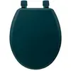 Image de Abattant WC en Bois Luxe 48cm Bleu Pétrole