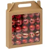 Image de Atmosphera Lot de 25 boules de Noël - Rouge