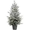 Image de Sapin de Noël Artificiel en Pot Frosty 100cm Blanc