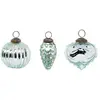 Image de Lot de 3 Boules de Noël Formes 8cm Vert