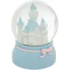 Image de Boule à Neige en Verre Château 13cm Bleu