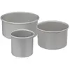 Image de Lot de 3 Moules à Gâteau Bord Haut 20cm Argent