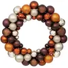Image de Couronne Boule de Noël 35cm Marron