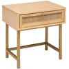 Image de Chevet 1 tiroir en cannage RAYO - Beige