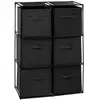 Image de Five simply smart étagère et 6 boîtes - Noir