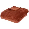 Image de Plaid Doux Uni Flanel 180x230cm Terracotta