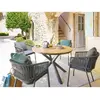 Image de Table jardin Alu/Acacia Oriengo 4 places