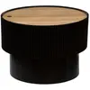 Image de Atmosphera Table basse coffre ronde - Noir
