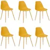Image de Lot de 6 Chaises Taho 86cm Ocre