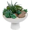 Image de Composition de Plantes Artificielles Soleya 20cm Blanc