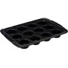 Image de Moule 12 Muffins Caractère 33cm Noir