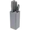 Image de Bloc 5 Couteaux Avec Ciseaux Néo 36cm Gris