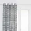 Image de Rideau à  illets Jacquard Micah 130x260cm Bleu Égéen