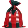 Image de Hotte de Noël en Velours Lutin 70cm Rouge