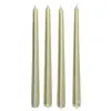 Image de Lot de 4 Bougies Bâton Satin 25cm Or
