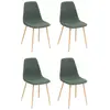 Image de Lot de 4 Chaises Design Roka 87cm Vert Cèdre