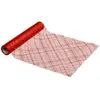 Image de Chemin de Table en Tissu Carreaux 28x500cm Rouge