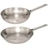 Image de Lot de 2 Poêles en Inox Brillance 28cm Argent