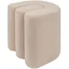 Image de Atmosphera Pouf rond en velours - Beige