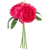 Image de Bouquet de Fleurs 4 Pivoines 30cm Rose Blush