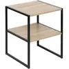 Image de Table de Chevet Avec Étagère Aliaj 50cm Naturel