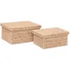 Image de Ensemble de 2 boîtes à documents pour bureau KORD - Beige