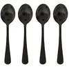Image de Lot de 4 Cuillères à Café en Inox Shadow 13cm Noir