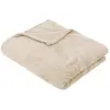 Image de Plaid Déco Flanelle Ryo 125x150cm Beige Lin