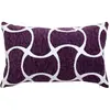 Image de Housse de Coussin Chenille Jeni 30x50cm Violet